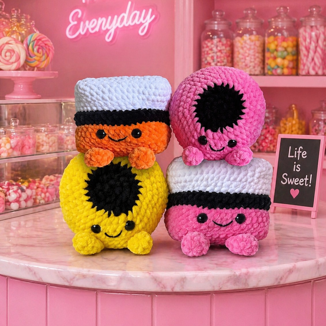 Crochet Pattern PDF – Liquorice All Sorts Bundle (2-in-1)
