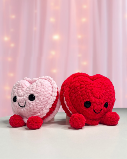 Leah the Loveheart Macaron – Crochet Pattern (PDF Download) No-Sew