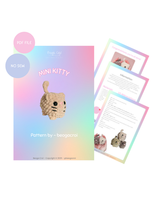 Mini Loaf Kitten - PDF Pattern