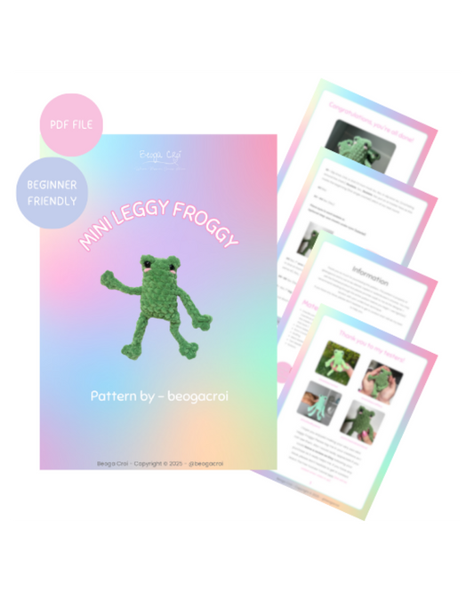 Mini Leggy Froggy - PDF Pattern